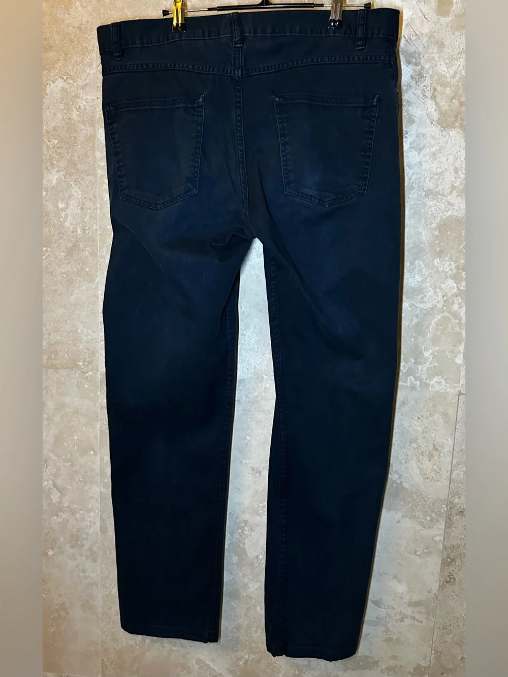 H&M (34x31 actual) Men’s Dark Blue Pants with Slim Straight Fit